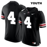 Youth NCAA Ohio State Buckeyes Chris Chugunov #4 College Stitched No Name Authentic Nike White Number Black Football Jersey GP20O85EN